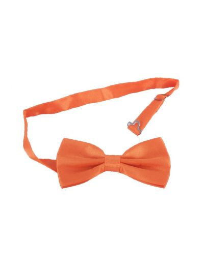 Oranje satijnen vlinderstrik