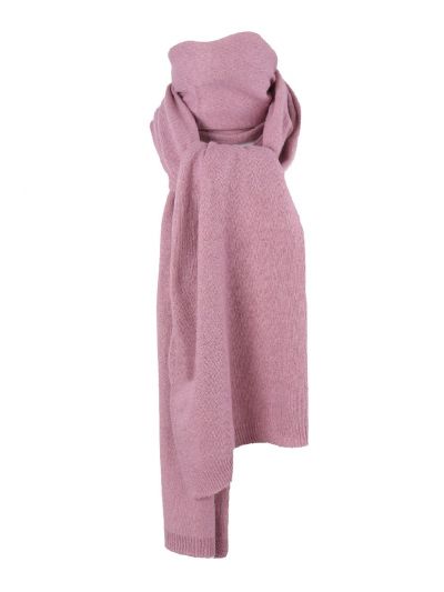 Kasjmier-blend sjaal in oudroze