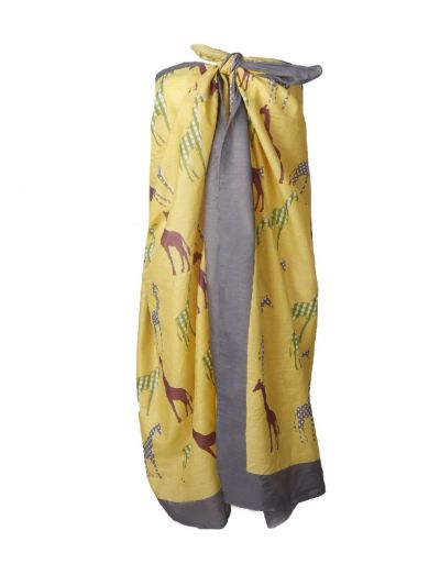 Sarong met giraffen print