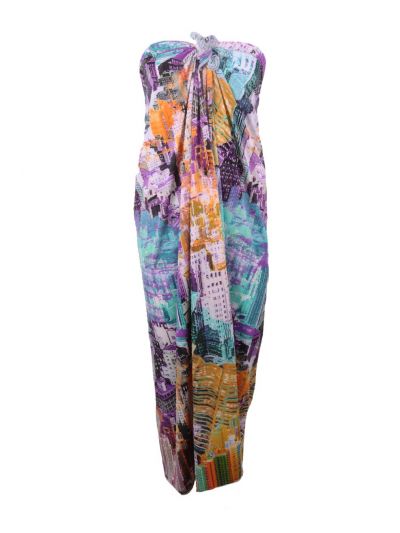 Sarong met New York print