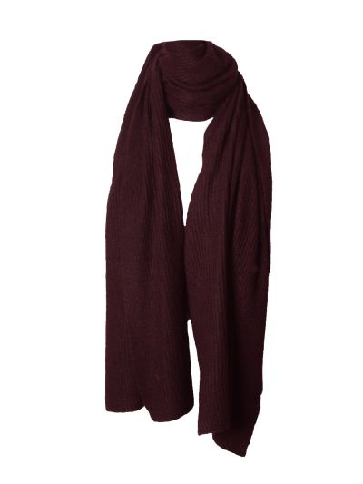 Gebreide sjaal geribd 