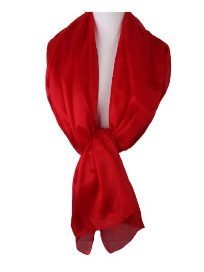 Zijden stola/sjaal in rood