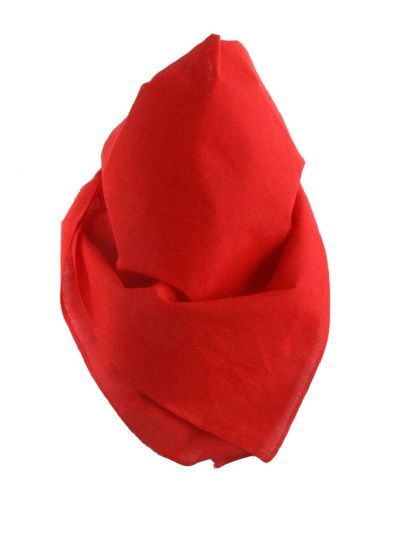 Effen boerenzakdoek / bandana in rood