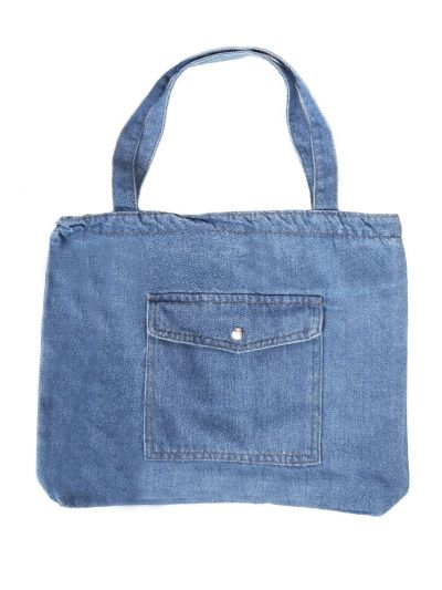 Shopper denim stof