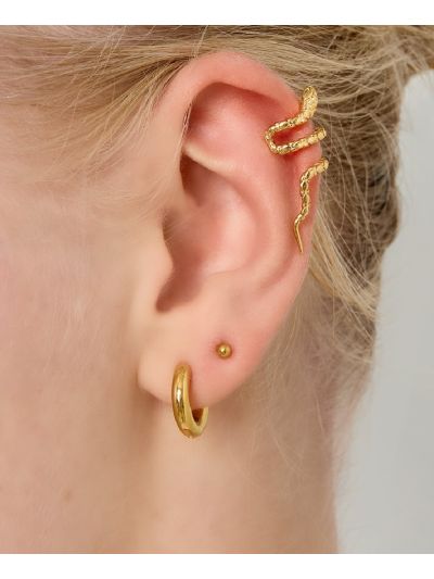 Ear cuff oorbel met slang