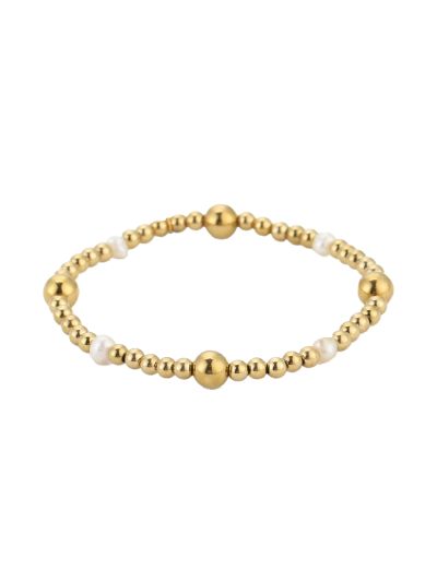 Lauri – armband goudkleurige balletjes