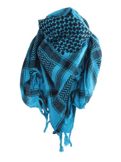 PLO sjaal / Arafat sjaal in turquoise-zwart