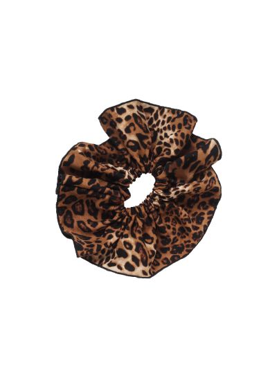XL scrunchie met luipaardprint