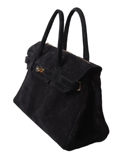 Jessa suède handtas XL