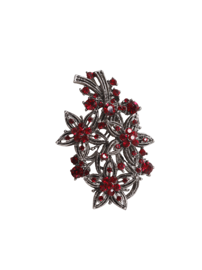 Broche met bloemdesign