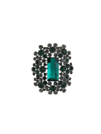 Elegante broche met strass