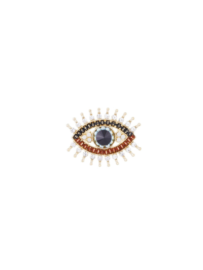 Eye broche met strass