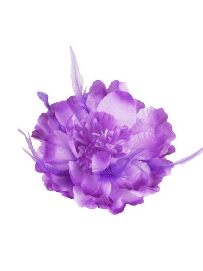 Haarbloem / corsage in paars en lila