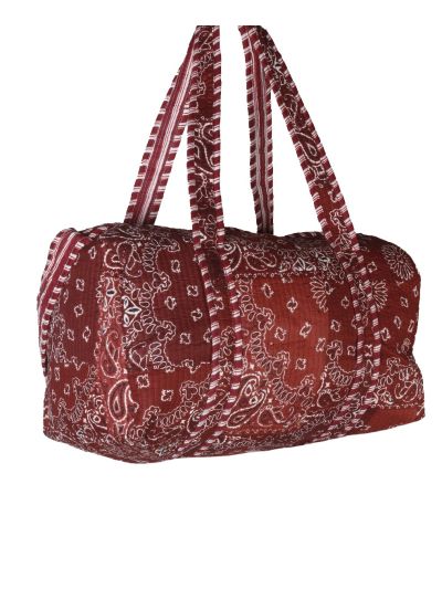Gewatteerde weekend tas met bandana print