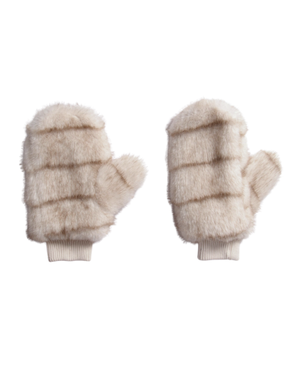 Gemêleerde kunstbont handschoenen