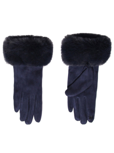 Handschoenen met kunstbont randje