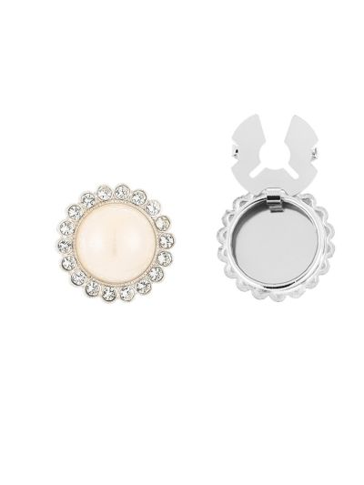 Parel met strass cover button