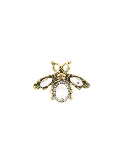 Bijen button cover met strass