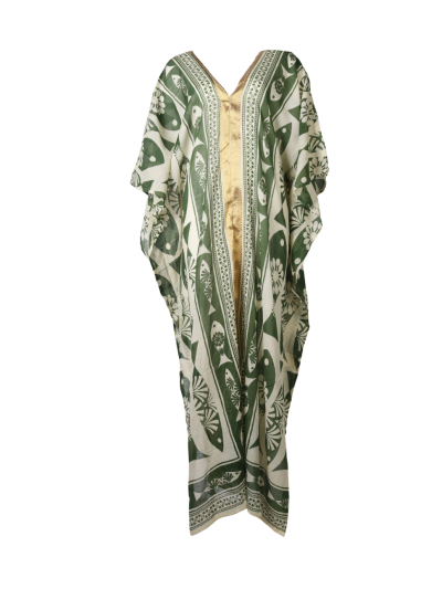 Lange katoenen 'ELISA' kaftan 