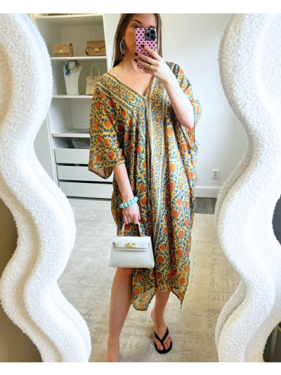Kaftan met bloemenprint