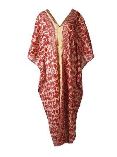 Lange katoenen 'Denise' kaftan 