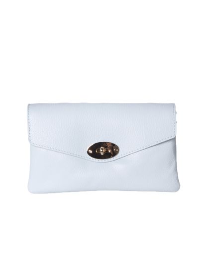 Winnie lederen clutch 