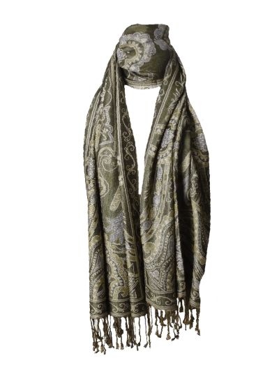 Lieke pashmina sjaal met ornamentpatroon