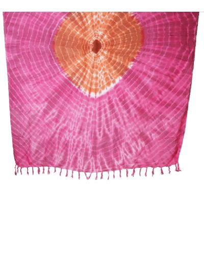 Sarong met tie-dye print