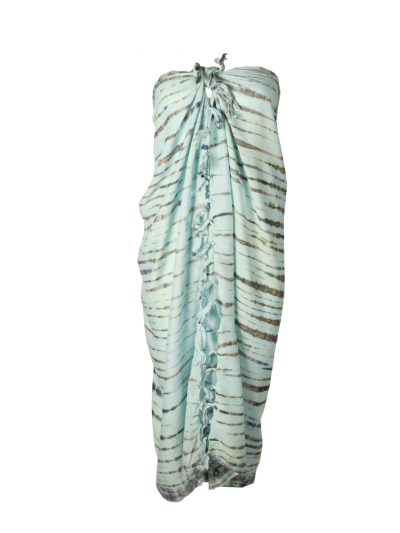 Sarong met tie-dye print