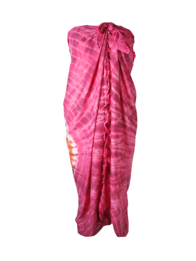 Sarong met tie-dye print