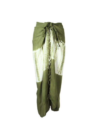Sarong met tie-dye print