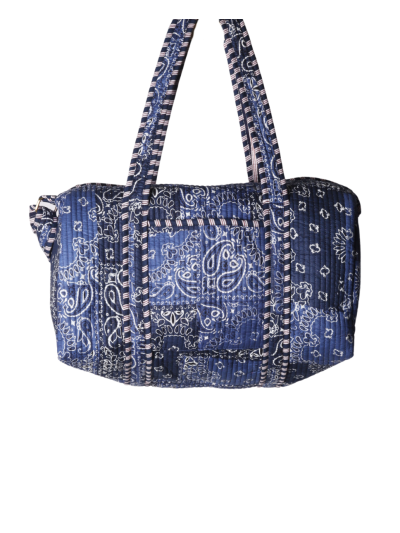 Gewatteerde weekend tas met bandana print