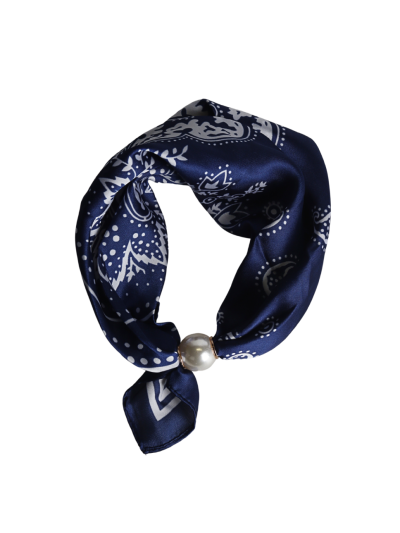Bandana sjaaltje met parel sluiting