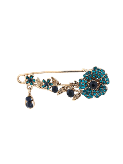 Broche speld met bloemen