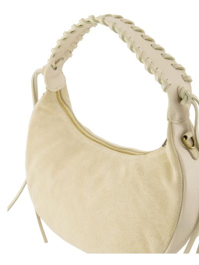 Ava suéde handtas in de kleur zand
