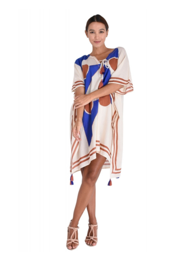 Kaftan met block print