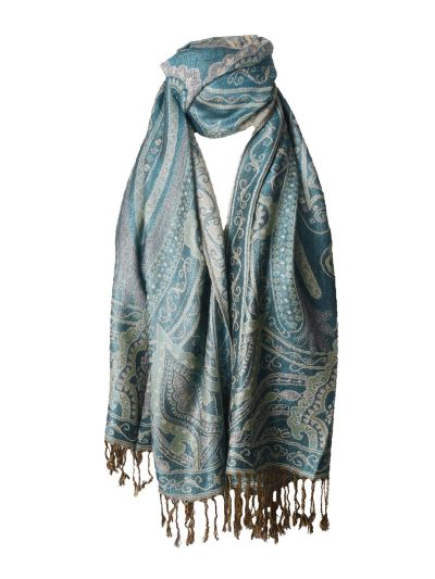 Lieke pashmina sjaal met ornamentpatroon