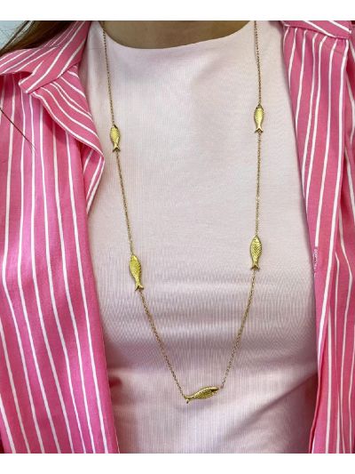 Lange ketting met forels