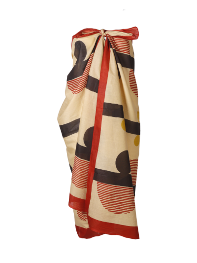 Sarong met grafische print