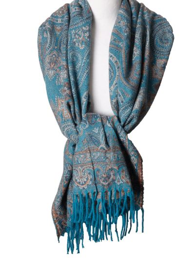 Lora pashmina met paisleypatronen