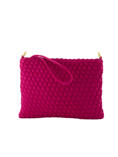 Zila gevlochten clutch