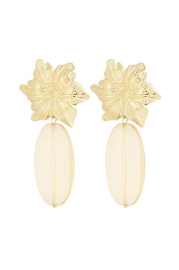 Oorhangers met bloem 