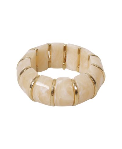 Statement armband met marmer look
