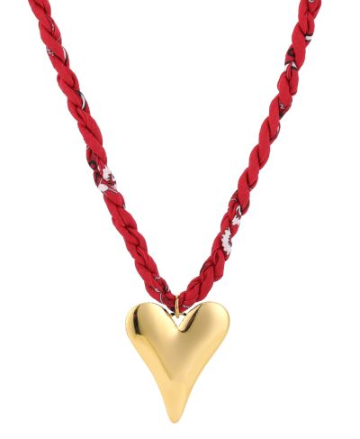 Bandana ketting met XL hart