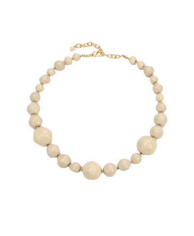 Chloe Kralenketting in lichtbeige