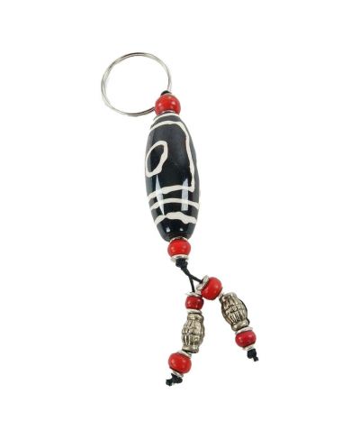 Bohemian kralen sleutelhanger