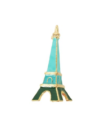 Broche- turquoise Eiffeltoren