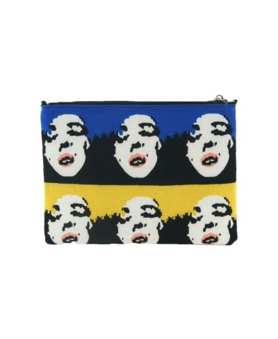 Clutch met pop-art print