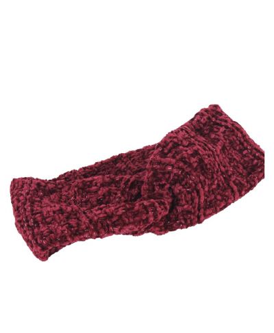 Effen cross haarband in rood