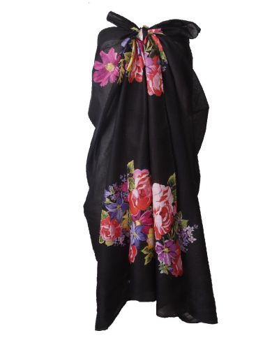 Evi katoenen sarong met diverse bloemen